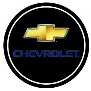 "Лазерная 3D проекция", Chevrolet, декоративная, светодиодная, 5W, размер 6,2*2,7см, 2 шт.