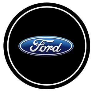 "Лазерная 3D проекция", Ford, декоративная, светодиодная, 5W, размер 6,2*2,7см, 2 шт.