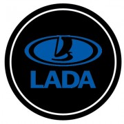 "Лазерная 3D проекция", LADA, декоративная, светодиодная, 5W, размер 6,2*2,7см, 2 шт.