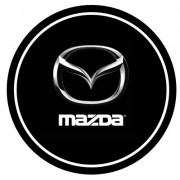 "Лазерная 3D проекция", Mazda, декоративная, светодиодная, 5W, размер 6,2*2,7см, 2 шт.