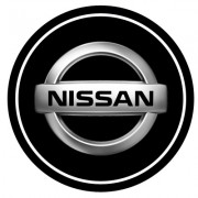 "Лазерная 3D проекция", Nissan, декоративная, светодиодная, 5W, размер 6,2*2,7см, 2 шт.