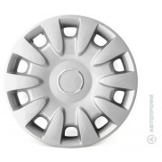 Колпаки на колёса AUTOPROFI, ABS пластик, регулировочный обод для разн. типов дисков, компл. из 4 шт., цветн. коробка, металлик, разм. 15" (370мм), 1/4